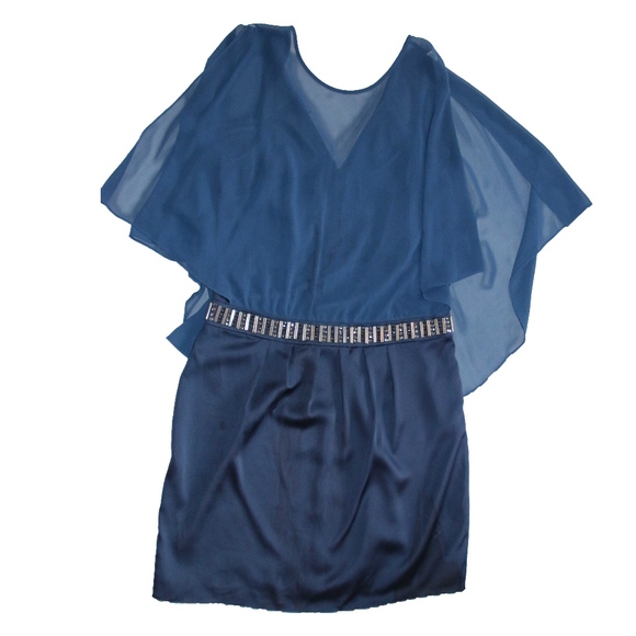 Navy Laundry Cocktail Dress - Picture 3 of 4